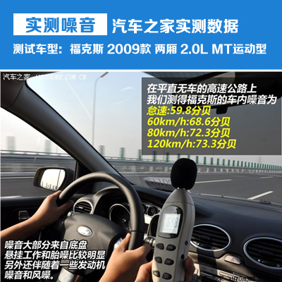 福克斯2009款噪音测试