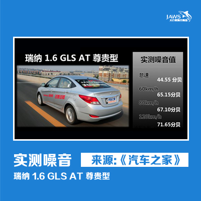 现代瑞纳1.6噪音测试