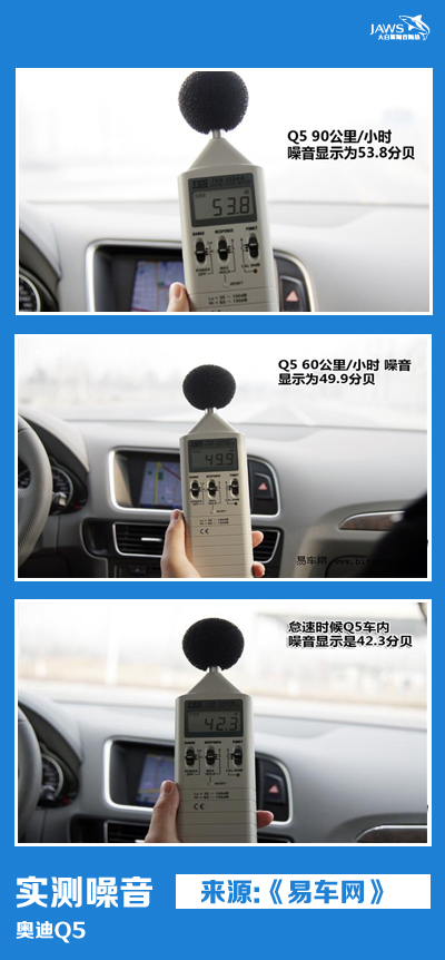 奥迪Q5原车噪音测试