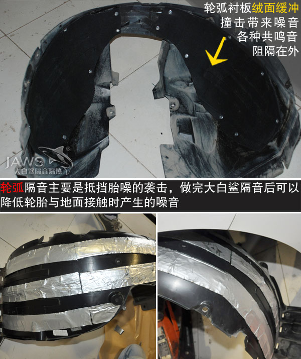 轮弧隔音改装